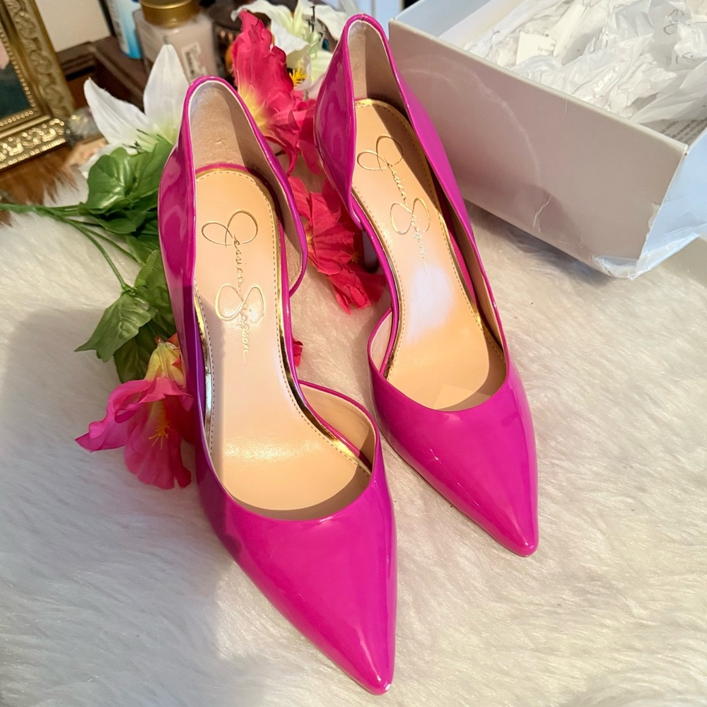 Jessica Simpson Vibrant Pink Heels - Picture 6 of 15